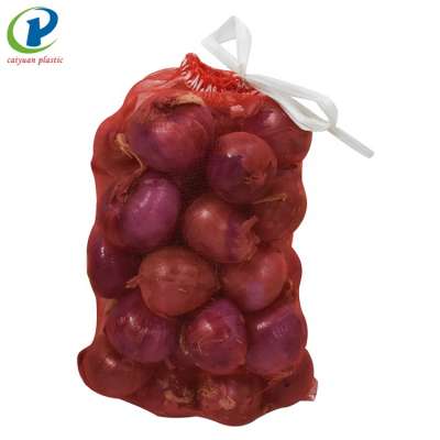 13 kg red color mesh storage bag for onion