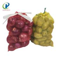 PP tubular mesh net bags for potato  leno onion for sale