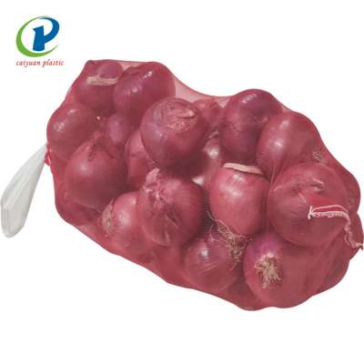 PE Customizable onion potato packaging mesh bag