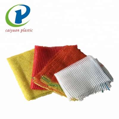 PE raschel mesh bag for onion, orange, potato packing